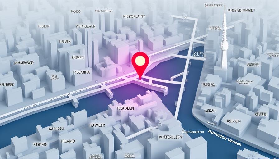 Stilisierte Karte von Berlin Mitte, mit dem prominenten Berliner Fernsehturm und der Spree, die den Standort an der Am Weidendamm hervorhebt